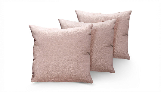 Три декоративных подушки SILVER бежевый