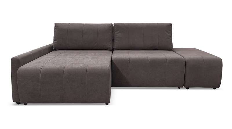 Угловой диван Оникс пуфом