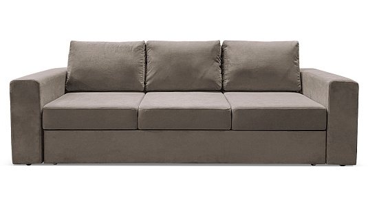 Прямой диван Йеллинг 2  Велюр Кофейный