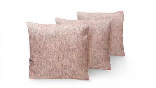 Три декоративных подушки STEEL бежево-коричневый
