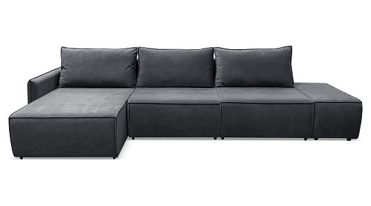 Угловой диван Токио Мах Графитовый велюр