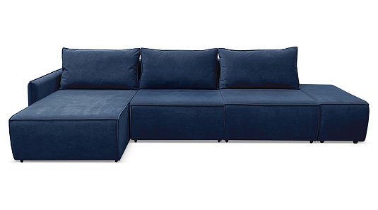Угловой диван Токио Мах Синий велюр