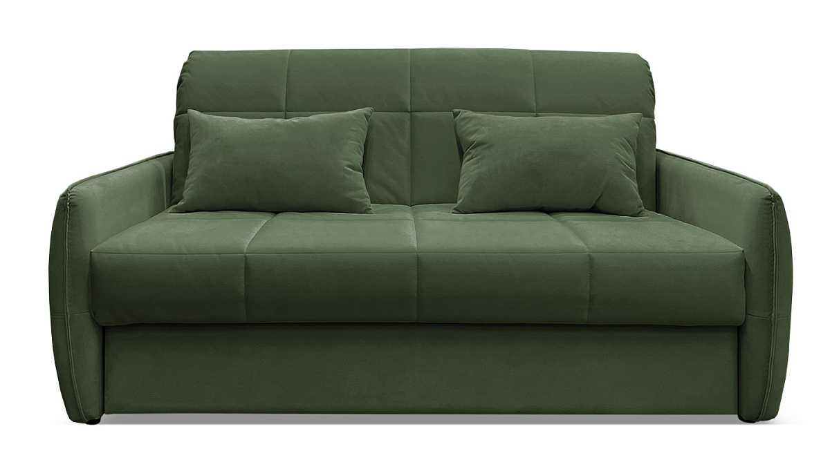 Прямой диван Креско 1400 М NEW  Зеленый велюр