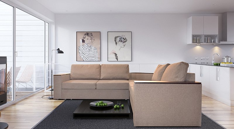 Угловой диван Фоборг с полкой, рис.9